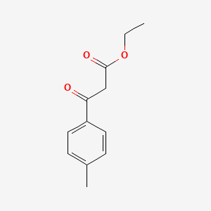 Ethyl 3-oxo-3-(p-tolyl)propanoate chemical structure (CAS 27835-00-3)