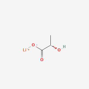 Lithium (S)-2-hydroxypropanoate chemical structure (CAS 27848-80-2)