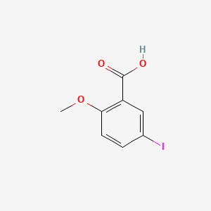 5-Iodo-2-methoxybenzoic acid chemical structure (CAS 2786-00-7)