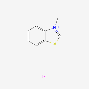 3-Methylbenzothiazolium Iodide chemical structure (CAS 2786-31-4)