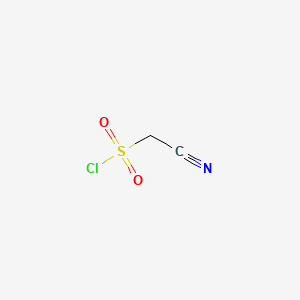 Cyanomethanesulfonyl chloride chemical structure (CAS 27869-04-1)