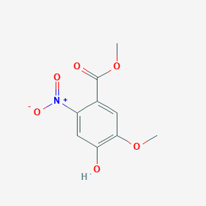 Methyl 4-hydroxy-5-methoxy-2-nitrobenzoate chemical structure (CAS 27883-60-9)
