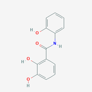2,3-Dihydroxy-N-(2-hydroxyphenyl)benzamide chemical structure (CAS 2788578-71-0)