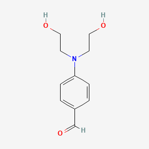 4-(Bis(2-hydroxyethyl)amino)benzaldehyde chemical structure (CAS 27913-86-6)