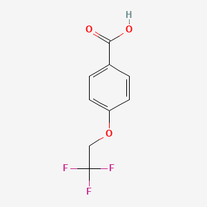4-(2,2,2-Trifluoroethoxy)benzoic acid chemical structure (CAS 27914-56-3)