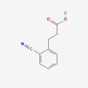 3-(2-Cyanophenyl)propanoic acid chemical structure (CAS 27916-43-4)