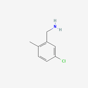 (5-Chloro-2-methylphenyl)methanamine chemical structure (CAS 27917-13-1)