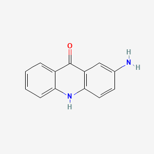 2-Aminoacridin-9(10H)-one chemical structure (CAS 27918-14-5)