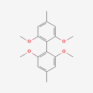 2,2',6,6'-Tetramethoxy-4,4'-dimethyl-1,1'-biphenyl chemical structure (CAS 27921-29-5)