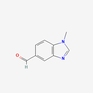 1-Methyl-1H-benzo[d]imidazole-5-carbaldehyde chemical structure (CAS 279226-70-9)