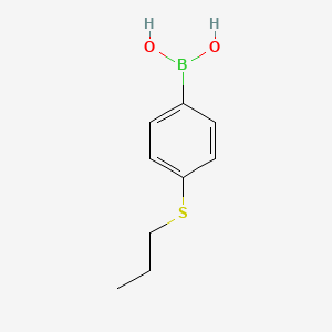 (4-(Propylthio)phenyl)boronic acid chemical structure (CAS 279261-73-3)