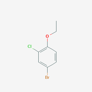 4-Bromo-2-chloro-1-ethoxybenzene chemical structure (CAS 279261-80-2)