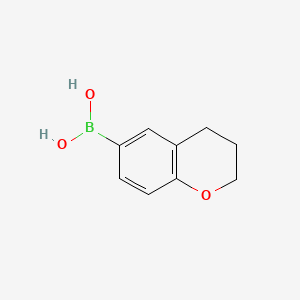 Chroman-6-ylboronic acid chemical structure (CAS 279261-84-6)
