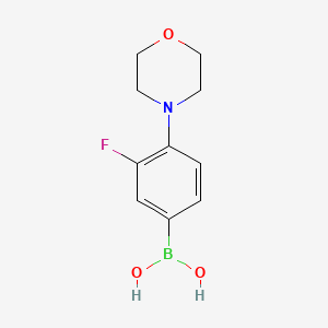 3-Fluoro-4-morpholinophenylboronic Acid chemical structure (CAS 279262-09-8)