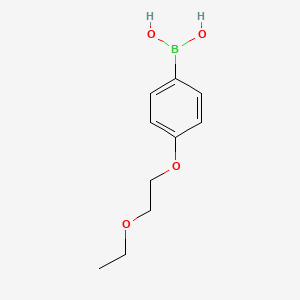 (4-(2-Ethoxyethoxy)phenyl)boronic acid chemical structure (CAS 279262-15-6)