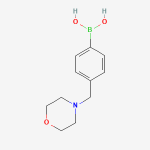 4-(Morpholinomethyl)phenylboronic acid chemical structure (CAS 279262-23-6)