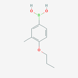 (3-Methyl-4-propoxyphenyl)boronic acid chemical structure (CAS 279262-88-3)