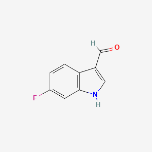 6-Fluoro-1H-indole-3-carbaldehyde chemical structure (CAS 2795-41-7)