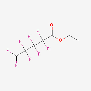 Ethyl 2,2,3,3,4,4,5,5-octafluoropentanoate chemical structure (CAS 2795-50-8)