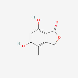 5,7-Dihydroxy-4-methylisobenzofuran-1(3H)-one chemical structure (CAS 27979-57-3)