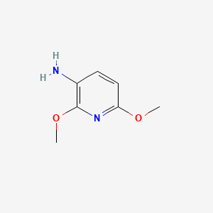 3-Amino-2,6-dimethoxypyridine chemical structure (CAS 28020-37-3)