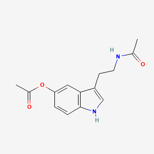 3-(2-Acetamidoethyl)-1H-indol-5-yl acetate chemical structure (CAS 28026-16-6)