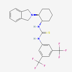 1-(3,5-Bis(trifluoromethyl)phenyl)-3-((1S,2S)-2-(isoindolin-2-yl)cyclohexyl)thiourea chemical structure (CAS 2803369-96-0)