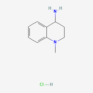 1-Methyl-1,2,3,4-tetrahydroquinolin-4-amine hydrochloride chemical structure (CAS 2803456-37-1)