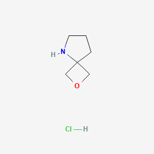 2-Oxa-5-azaspiro[3.4]octane hydrochloride chemical structure (CAS 2803460-92-4)