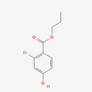 Propyl 2-bromo-4-hydroxybenzoate chemical structure (CAS 2803476-78-8)