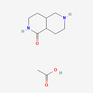 Octahydro-2,6-naphthyridin-1(2H)-one acetate chemical structure (CAS 2803476-83-5)