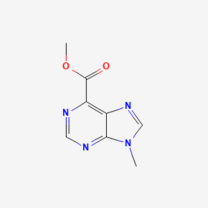 Methyl 9-methyl-9H-purine-6-carboxylate chemical structure (CAS 2803476-85-7)