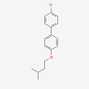 4-Bromo-4'-(isopentyloxy)-1,1'-biphenyl chemical structure (CAS 2803477-16-7)