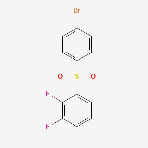 1-((4-Bromophenyl)sulfonyl)-2,3-difluorobenzene chemical structure (CAS 2803477-32-7)