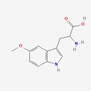 2-Amino-3-(5-methoxy-1H-indol-3-yl)propanoic acid chemical structure (CAS 28052-84-8)
