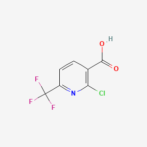 2-Chloro-6-(trifluoromethyl)nicotinic acid chemical structure (CAS 280566-45-2)