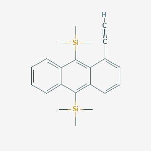 (1-Ethynylanthracene-9,10-diyl)bis(trimethylsilane) chemical structure (CAS 2807490-29-3)