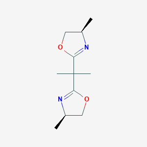 (4R,4'R)-2,2'-(Propane-2,2-diyl)bis(4-methyl-4,5-dihydrooxazole) chemical structure (CAS 280755-86-4)