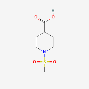1-(Methylsulfonyl)piperidine-4-carboxylic acid chemical structure (CAS 280772-00-1)