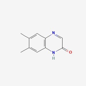 6,7-Dimethylquinoxalin-2(1H)-one chemical structure (CAS 28082-82-8)
