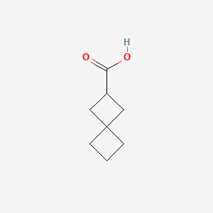 Spiro[3.3]heptane-2-carboxylic acid chemical structure (CAS 28114-87-6)