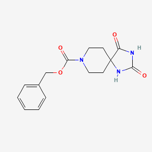 8-Cbz-2,4-dioxo-1,3,8-triazaspiro[4.5]decane chemical structure (CAS 28121-73-5)