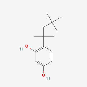 4-(2,4,4-Trimethylpentan-2-yl)benzene-1,3-diol chemical structure (CAS 28122-52-3)