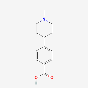 4-(1-Methylpiperidin-4-yl)benzoic acid chemical structure (CAS 281234-85-3)