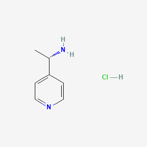 (S)-1-(Pyridin-4-yl)ethan-1-amine hydrochloride chemical structure (CAS 2814499-34-6)