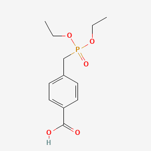 4-((Diethoxyphosphoryl)methyl)benzoic acid chemical structure (CAS 28149-48-6)