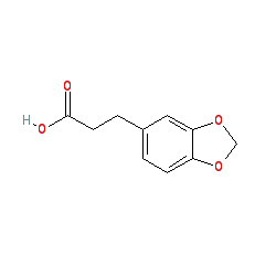 3-(3,4-Methylenedioxyphenyl)propionic acid chemical structure (CAS 2815-95-4)