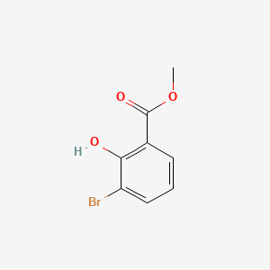 Methyl 3-bromo-2-hydroxybenzoate chemical structure (CAS 28165-45-9)