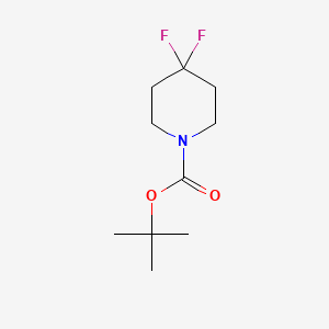 1-Boc-4,4-difluoropiperidine chemical structure (CAS 281652-10-6)