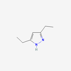 3,5-Diethyl-1H-pyrazole chemical structure (CAS 2817-73-4)